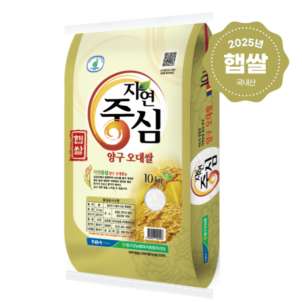 2025년산 햅쌀 양구 오대쌀 10kg 강원 백미 당일도정